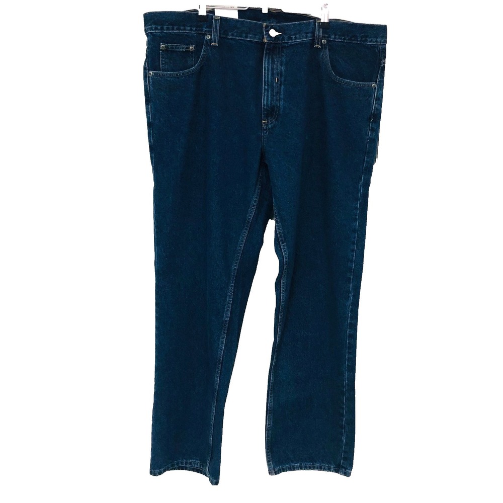 NWT Members‎ Mark Mens Denim Jeans Dark Heavy Duty Chores Work Gorpcore 42 x 32